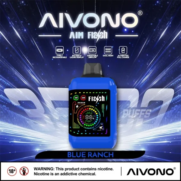 AIVONO AIM FLASH 35000 Puffs Dual Mesh Adjustable airflow 0% 2% 3% 5% Low Nicotine Bulk Buy Wholesale Rechargeable Disposable Vapes Pen - Image 6