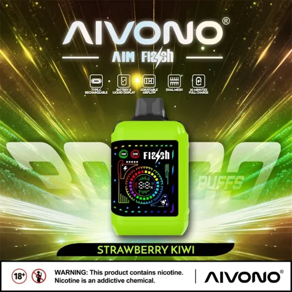 AIVONO AIM FLASH 35000 Puffs Dual Mesh Adjustable airflow 0% 2% 3% 5% Low Nicotine Bulk Buy Wholesale Rechargeable Disposable Vapes Pen - Image 5