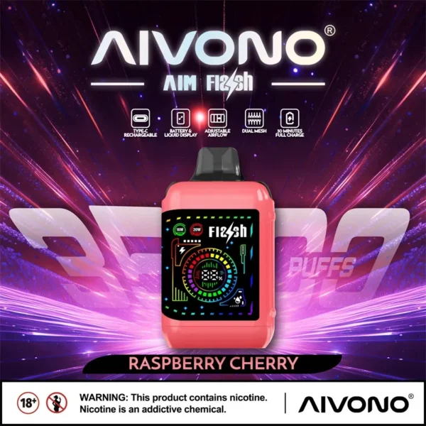AIVONO AIM FLASH 35000 Puffs Dual Mesh Adjustable airflow 0% 2% 3% 5% Low Nicotine Bulk Buy Wholesale Rechargeable Disposable Vapes Pen - Image 2