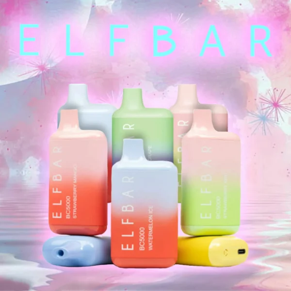 ELF BAR BC5000 5% Nicotine Portable Rechargeable Bulk Buy Disposable Vape Wholesale