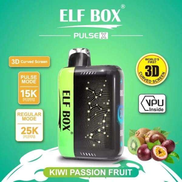 ELF BOX PULSE X 25000 Puffs Dual Mesh 3D Curved LED Screen 0% 2% 3% 5% Low Nicotine  Bulk Buy Rechargeable Disposable Vapes Pen Wholesale - Image 7