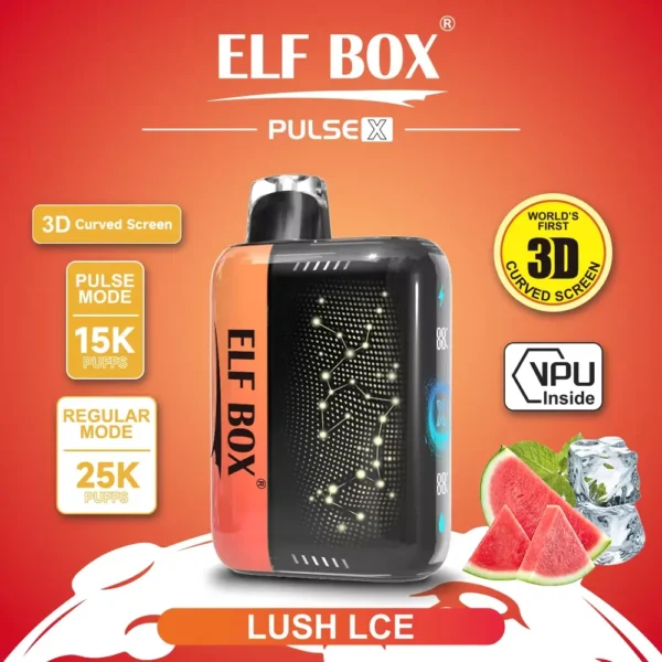 ELF BOX PULSE X 25000 Puffs Dual Mesh 3D Curved LED Screen 0% 2% 3% 5% Low Nicotine  Bulk Buy Rechargeable Disposable Vapes Pen Wholesale - Image 6