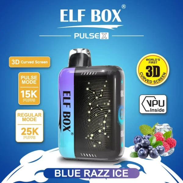 ELF BOX PULSE X 25000 Puffs Dual Mesh 3D Curved LED Screen 0% 2% 3% 5% Low Nicotine  Bulk Buy Rechargeable Disposable Vapes Pen Wholesale - Image 10