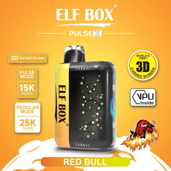 ELF BOX PULSE X 25000 Puffs Dual Mesh 3D Curved LED Screen 0% 2% 3% 5% Low Nicotine  Bulk Buy Rechargeable Disposable Vapes Pen Wholesale - Image 8