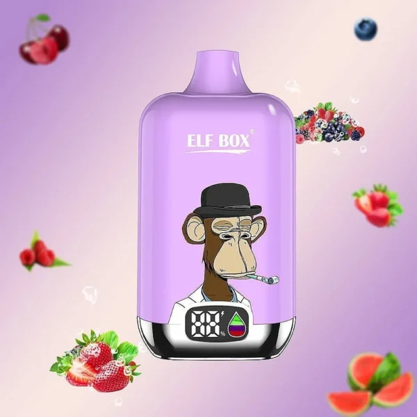ELF box digital 12000 puffs LED display 0% 2% 3% 5% Nicotine Multiple flavors Disposable Vape Bulk Buy Wholesale - Image 9