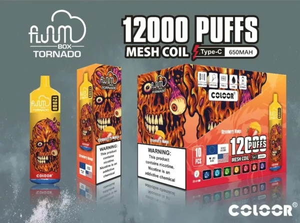 FLUUM BOX 12000 Puffs 0% 2% 3% 5% Nicotine Multiple flavors Rechargeable Disposable Vape Pen Pods E-Cigarette Bulk Buy Wholesale - Image 7
