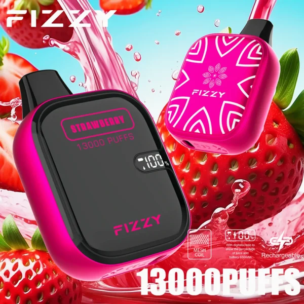 Fizzy Boom 13000 Puffs 2% 5% Low Nicotine LCD Screen Bulk Buy portable Rechargeable Disposable Vapes Pen Wholesale - European Warehouse Stock - Image 2