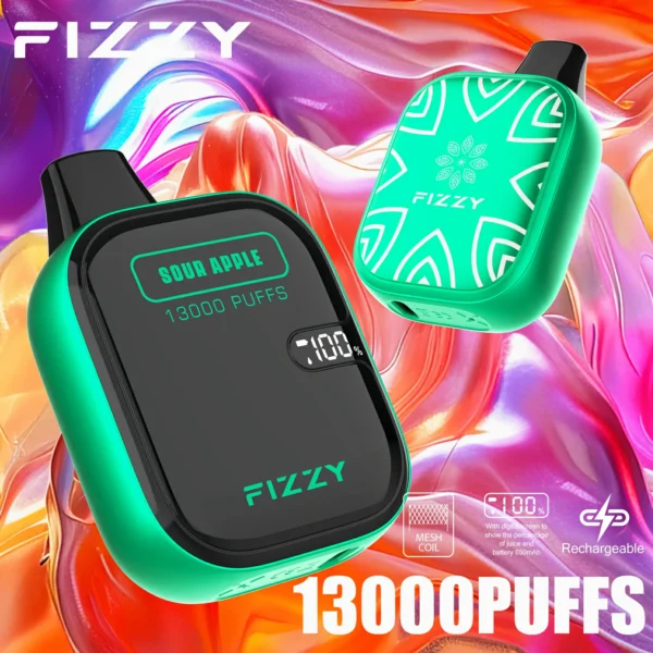 Fizzy Boom 13000 Puffs 2% 5% Low Nicotine LCD Screen Bulk Buy portable Rechargeable Disposable Vapes Pen Wholesale - European Warehouse Stock - Image 5