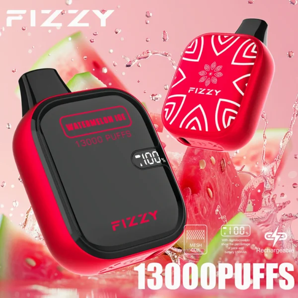 Fizzy Boom 13000 Puffs 2% 5% Low Nicotine LCD Screen Bulk Buy portable Rechargeable Disposable Vapes Pen Wholesale - European Warehouse Stock - Image 4