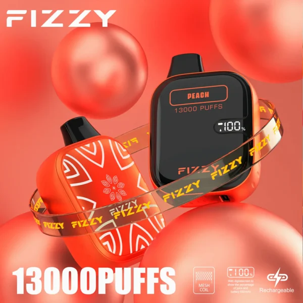 Fizzy Boom 13000 Puffs 2% 5% Low Nicotine LCD Screen Bulk Buy portable Rechargeable Disposable Vapes Pen Wholesale - European Warehouse Stock - Image 3