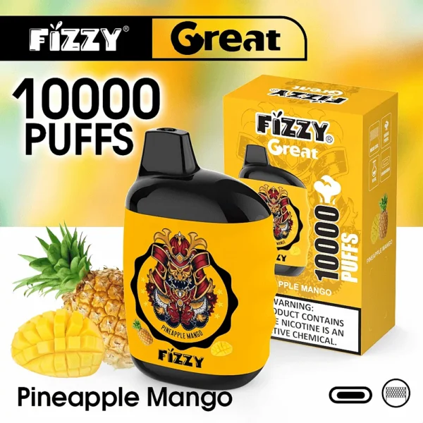 Fizzy Great 10000 Puffs 2% 5% Low Nicotine Bulk Buy Portable Design Rechargeable Disposable Vapes Pen Wholesale - European Warehouse Stock