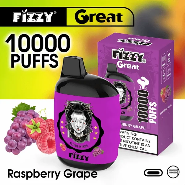 Fizzy Great 10000 Puffs 2% 5% Low Nicotine Bulk Buy Portable Design Rechargeable Disposable Vapes Pen Wholesale - European Warehouse Stock - Image 12