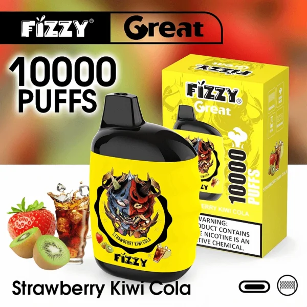 Fizzy Great 10000 Puffs 2% 5% Low Nicotine Bulk Buy Portable Design Rechargeable Disposable Vapes Pen Wholesale - European Warehouse Stock - Image 8
