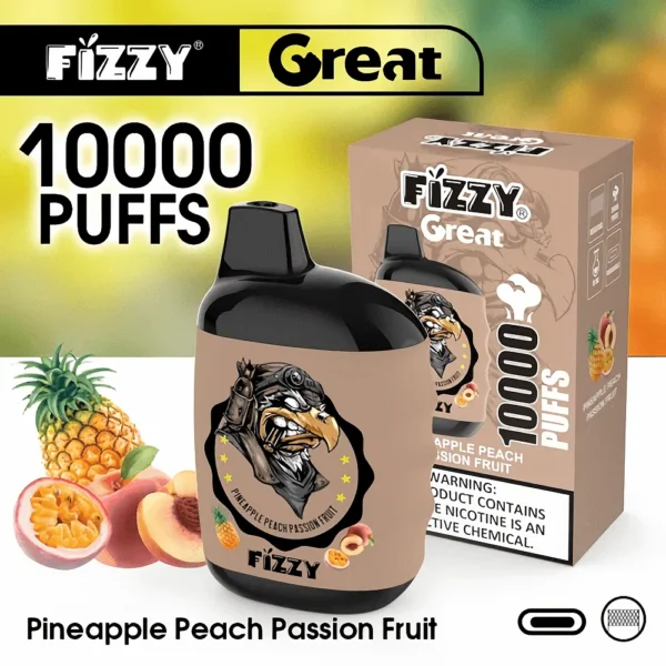 Fizzy Great 10000 Puffs 2% 5% Low Nicotine Bulk Buy Portable Design Rechargeable Disposable Vapes Pen Wholesale - European Warehouse Stock - Image 6
