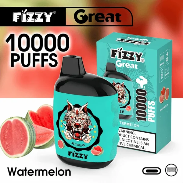 Fizzy Great 10000 Puffs 2% 5% Low Nicotine Bulk Buy Portable Design Rechargeable Disposable Vapes Pen Wholesale - European Warehouse Stock - Image 3