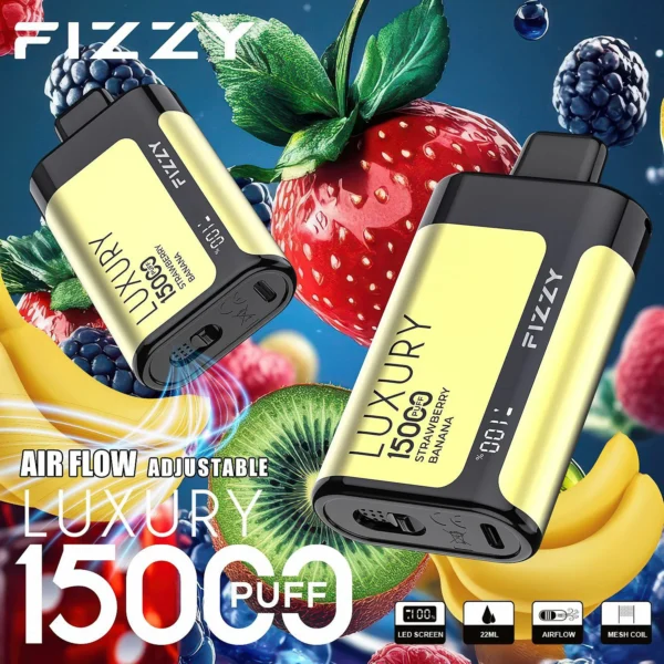 Fizzy Luxury 15000 Puffs 2% 5% Low Nicotine LCD Screen Bulk Buy Multiple flavors Rechargeable Disposable Vapes Pen Wholesale - European Warehouse Stock - Image 15