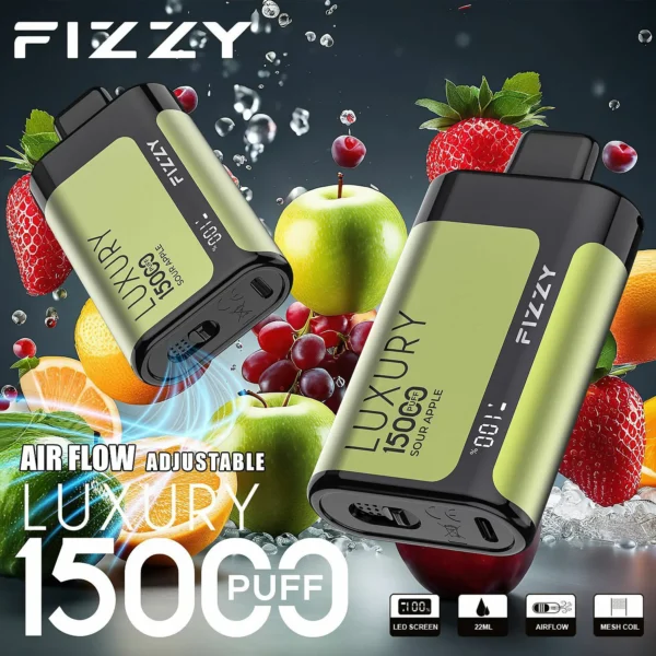 Fizzy Luxury 15000 Puffs 2% 5% Low Nicotine LCD Screen Bulk Buy Multiple flavors Rechargeable Disposable Vapes Pen Wholesale - European Warehouse Stock - Image 14