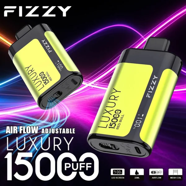 Fizzy Luxury 15000 Puffs 2% 5% Low Nicotine LCD Screen Bulk Buy Multiple flavors Rechargeable Disposable Vapes Pen Wholesale - European Warehouse Stock - Image 13
