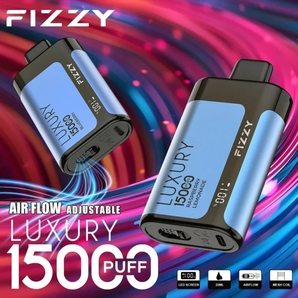 Fizzy Luxury 15000 Puffs 2% 5% Low Nicotine LCD Screen Bulk Buy Multiple flavors Rechargeable Disposable Vapes Pen Wholesale - European Warehouse Stock - Image 12