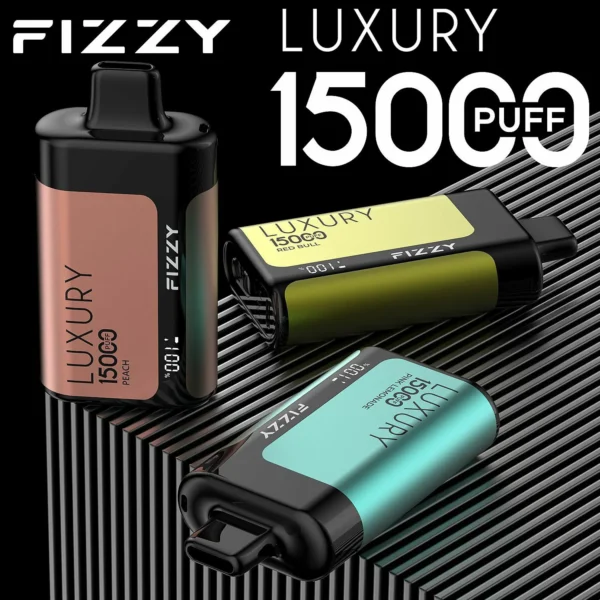 Fizzy Luxury 15000 Puffs 2% 5% Low Nicotine LCD Screen Bulk Buy Multiple flavors Rechargeable Disposable Vapes Pen Wholesale - European Warehouse Stock