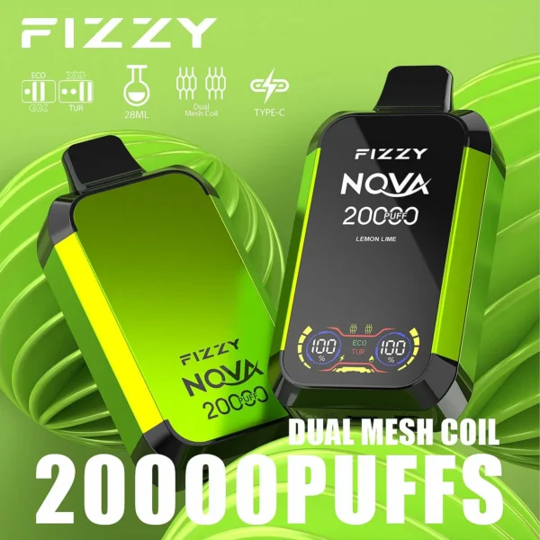 Fizzy Nova 20000 Puffs Dual Mesh LCD Screen 2% 5% Low Nicotine  Bulk Buy Multiple flavors Rechargeable Disposable Vapes Pen Wholesale - European Warehouse Stock - Image 7