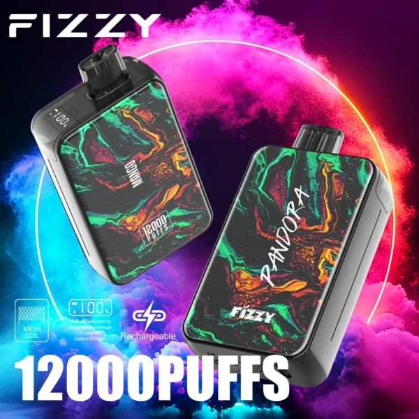 Fizzy Pandora 12000 Puffs  LCD Screen 2% 5% Low Nicotine Bulk Buy Stylish appearance Rechargeable Disposable Vapes Pen Wholesale - European Warehouse Stock - Image 6