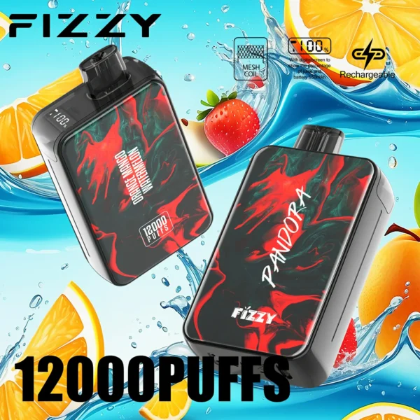 Fizzy Pandora 12000 Puffs  LCD Screen 2% 5% Low Nicotine Bulk Buy Stylish appearance Rechargeable Disposable Vapes Pen Wholesale - European Warehouse Stock - Image 3