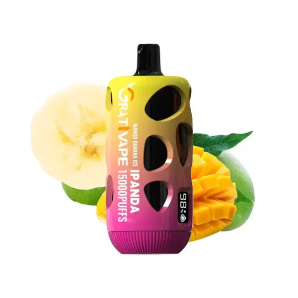 Grativape iPanda 15000 Puffs Digital Screen 15k 0% 2% 3% 5% Low Nicotine Bulk Buy Wholesale Stylish appearance Rechargeable Disposable Vapes Pen - Image 2