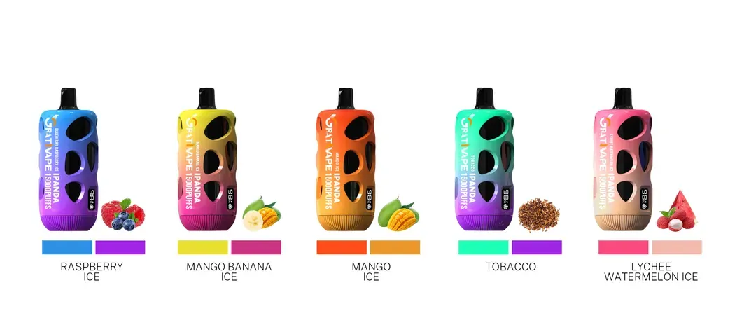 Grativape iPanda 15000 Puffs Digital Screen 15k 0% 2% 3% 5% Low Nicotine Bulk Buy Wholesale Stylish appearance Rechargeable Disposable Vapes Pen