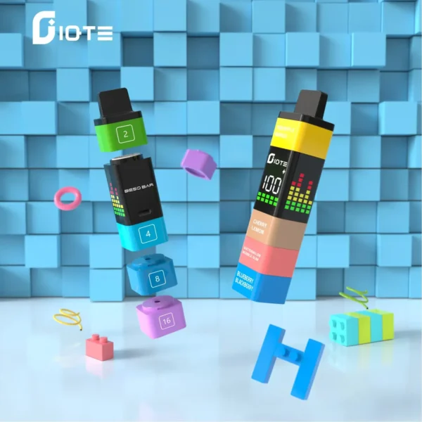 IQTE 2400 Puffs Pod System Building Blocks 3D Animation Display 2% 5% Low Nicotine Bulk Buy Wholesale Rechargeable Disposable Vapes Pen - Image 9
