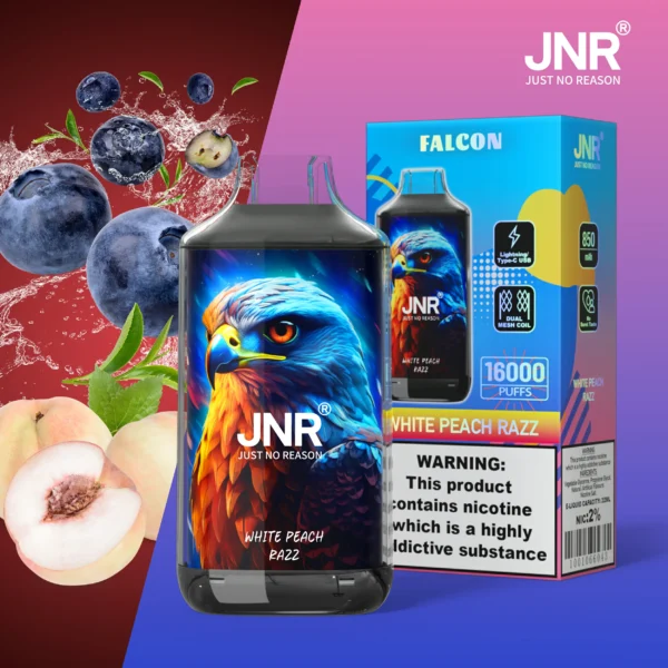 JNR Falcon 16000 Puffs Dual Mesh Crystal Craft Adjustable Airflow  2% Low Nicotine Bulk Buy Wholesale Rechargeable Disposable Vapes Pen - Image 26