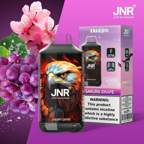 JNR Falcon 16000 Puffs Dual Mesh Crystal Craft Adjustable Airflow  2% Low Nicotine Bulk Buy Wholesale Rechargeable Disposable Vapes Pen - Image 50