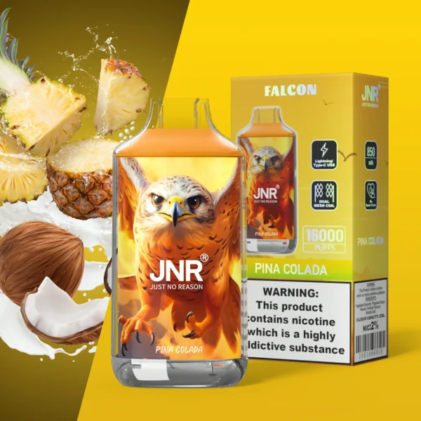 JNR Falcon 16000 Puffs Dual Mesh Crystal Craft Adjustable Airflow  2% Low Nicotine Bulk Buy Wholesale Rechargeable Disposable Vapes Pen - Image 48
