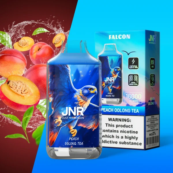 JNR Falcon 16000 Puffs Dual Mesh Crystal Craft Adjustable Airflow  2% Low Nicotine Bulk Buy Wholesale Rechargeable Disposable Vapes Pen - Image 47