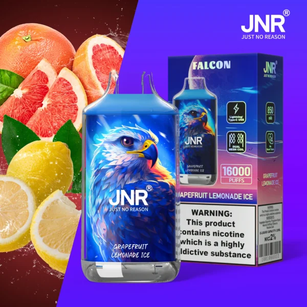 JNR Falcon 16000 Puffs Dual Mesh Crystal Craft Adjustable Airflow  2% Low Nicotine Bulk Buy Wholesale Rechargeable Disposable Vapes Pen - Image 40