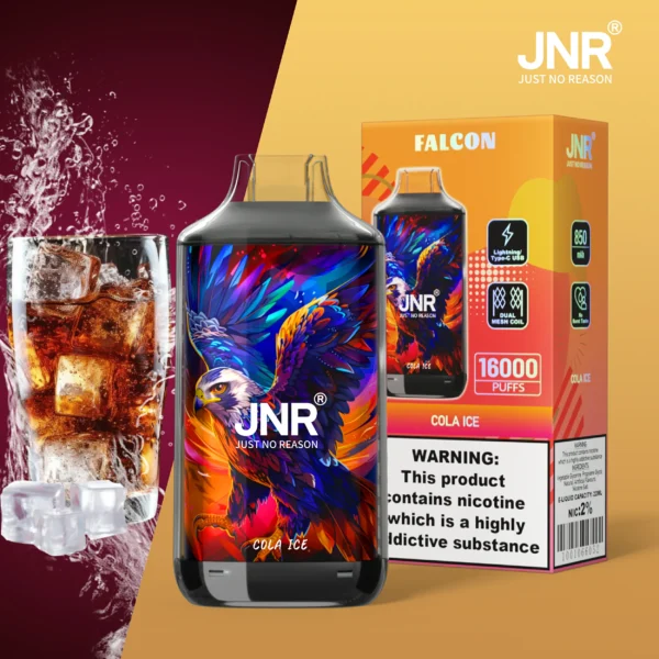 JNR Falcon 16000 Puffs Dual Mesh Crystal Craft Adjustable Airflow  2% Low Nicotine Bulk Buy Wholesale Rechargeable Disposable Vapes Pen - Image 38