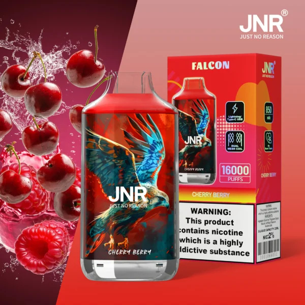 JNR Falcon 16000 Puffs Dual Mesh Crystal Craft Adjustable Airflow  2% Low Nicotine Bulk Buy Wholesale Rechargeable Disposable Vapes Pen - Image 36