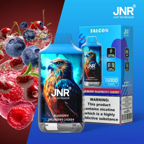 JNR Falcon 16000 Puffs Dual Mesh Crystal Craft Adjustable Airflow  2% Low Nicotine Bulk Buy Wholesale Rechargeable Disposable Vapes Pen - Image 34