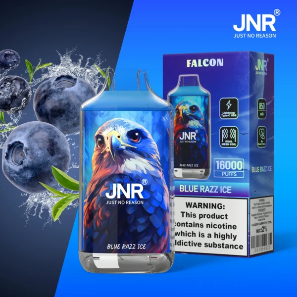 JNR Falcon 16000 Puffs Dual Mesh Crystal Craft Adjustable Airflow  2% Low Nicotine Bulk Buy Wholesale Rechargeable Disposable Vapes Pen - Image 31