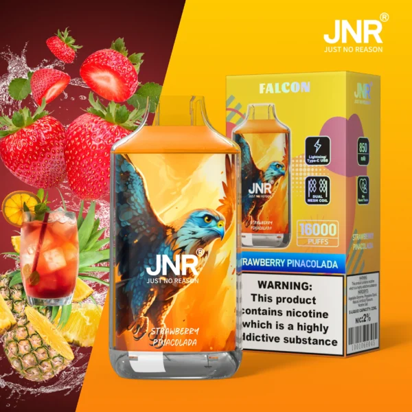 JNR Falcon 16000 Puffs Dual Mesh Crystal Craft Adjustable Airflow  2% Low Nicotine Bulk Buy Wholesale Rechargeable Disposable Vapes Pen - Image 54