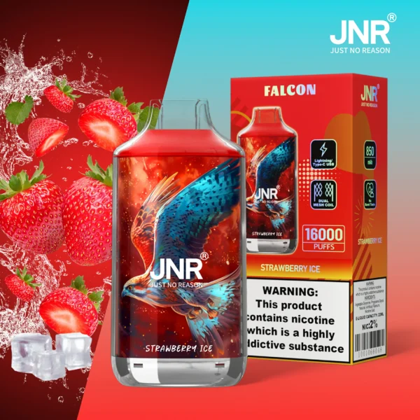JNR Falcon 16000 Puffs Dual Mesh Crystal Craft Adjustable Airflow  2% Low Nicotine Bulk Buy Wholesale Rechargeable Disposable Vapes Pen - Image 52