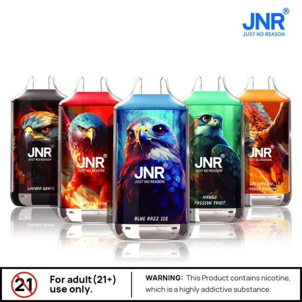 JNR Falcon 16000 Puffs Dual Mesh Crystal Craft Adjustable Airflow  2% Low Nicotine Bulk Buy Wholesale Rechargeable Disposable Vapes Pen