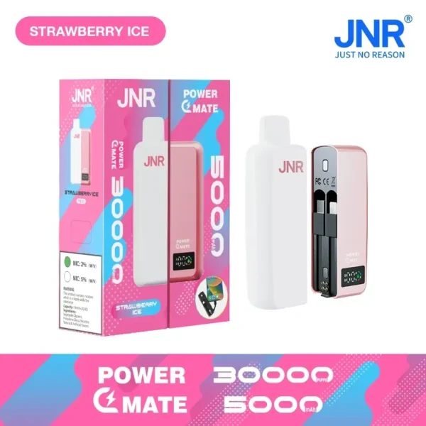 JNR Power Mate 30000 Puffs Dual Mesh Smart Display  0% 2% 5% Low Nicotine Bulk Buy Wholesale Portable Rechargeable Disposable Vapes Pen - Image 7