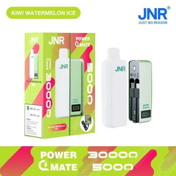JNR Power Mate 30000 Puffs Dual Mesh Smart Display  0% 2% 5% Low Nicotine Bulk Buy Wholesale Portable Rechargeable Disposable Vapes Pen - Image 3