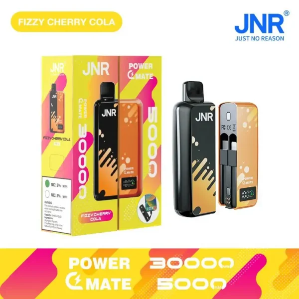 JNR Power Mate 30000 Puffs Dual Mesh Smart Display  0% 2% 5% Low Nicotine Bulk Buy Wholesale Portable Rechargeable Disposable Vapes Pen - Image 2