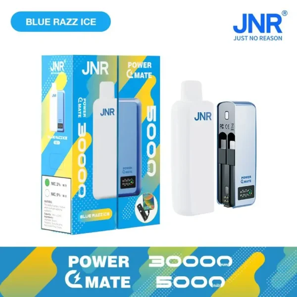 JNR Power Mate 30000 Puffs Dual Mesh Smart Display  0% 2% 5% Low Nicotine Bulk Buy Wholesale Portable Rechargeable Disposable Vapes Pen - Image 9