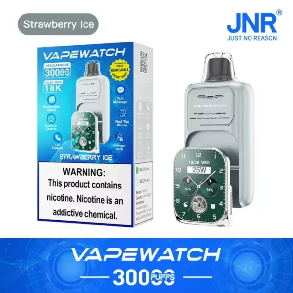 JNR Vape Watch 30000 Puffs Dual Mesh Smart Device 2% Low Nicotine Bulk Buy Wholesale 10 Flavors Rechargeable Disposable Vapes Pen - Image 10