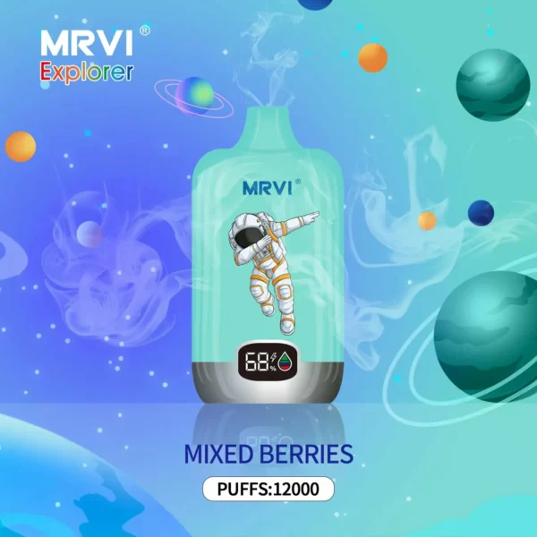 MRVI Explorer 12000 Puffs Digital Screen 2% 3% 5% Low Nicotine Bulk Buy Wholesale Lightweight Design Rechargeable Disposable Vapes Pen - Image 2