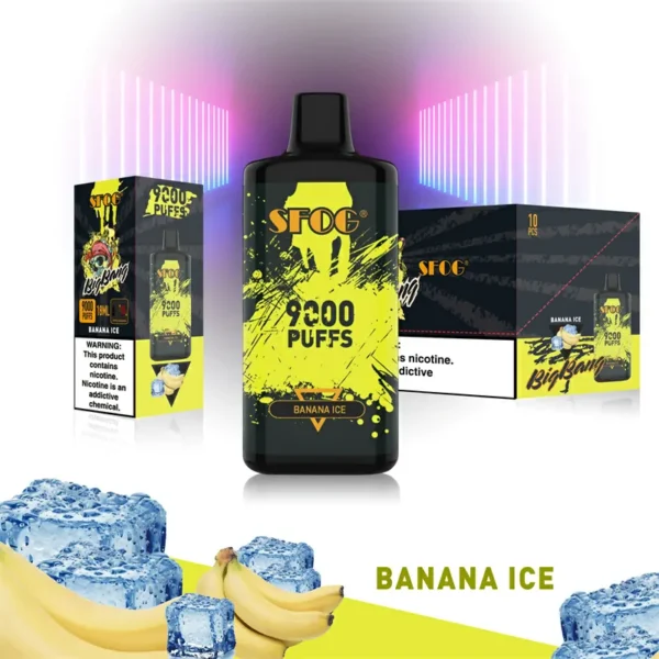 SFOG BIG BANG 9000 Puffs Adjustable Airflow 0% 2% 3% 5% Nicotine Rechargeable Bulk Buy Disposable Vape Wholesale - Image 5