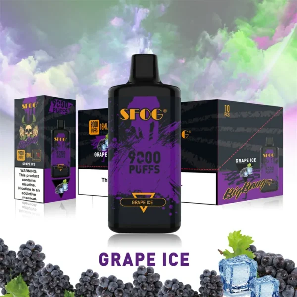 SFOG BIG BANG 9000 Puffs Adjustable Airflow 0% 2% 3% 5% Nicotine Rechargeable Bulk Buy Disposable Vape Wholesale - Image 8